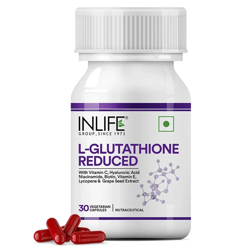 L-Glutathion Capsules met Vitamine C, E en Niacinamide