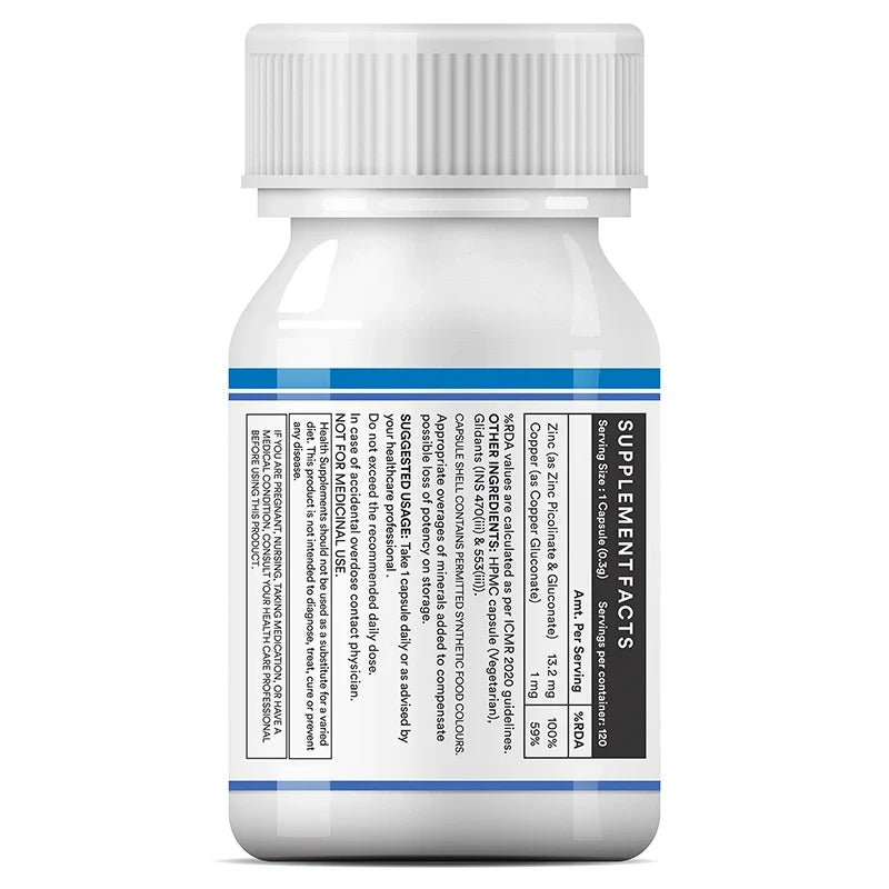 Zink Complex met Koper Gluconaat Capsules